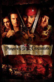 Poster for the movie "Pirates of the Caribbean: The Curse of the Black Pearl"